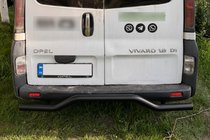 Nissan Primastar 2002-2014 Protector Trasero AK006 Negro (Acero Inoxidable) foto 5