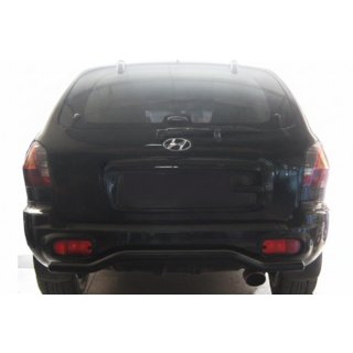 Barra Trasera AK004 Negra (Acero Inoxidable)