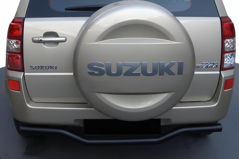 Suzuki Grand Vitara 2005-2017 Protector Trasero AK005-1 Negro (Acero Inoxidable) Foto 1