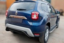 Renault Duster 2018-2024 Protector Trasero AK007 Negro (Acero Inoxidable) foto 3