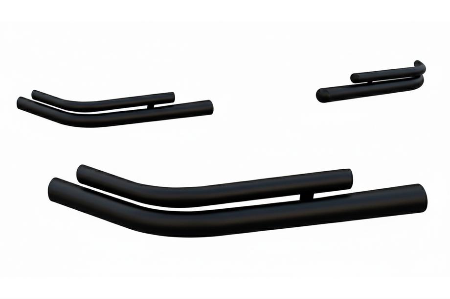 Toyota Hilux 2015- Esquinas traseras dobles AK003-double Negro (2 uds, acero inoxidable) Foto 1