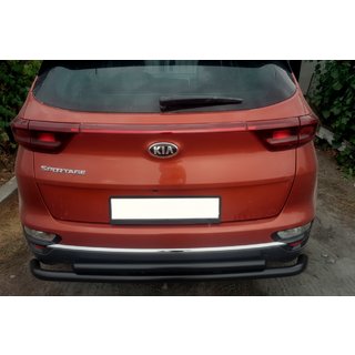 Protector Trasero AK002-2 Negro (Acero Inoxidable) Kia Sportage 2015-2021 foto 1