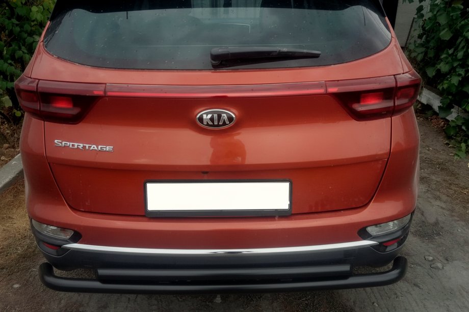 Kia Sportage 2015-2021 Protector Trasero AK002-2 Negro (Acero Inoxidable) Foto 1