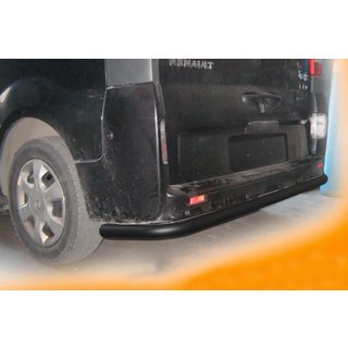 Protector trasero con esquinas Black (acero inoxidable) Renault Trafic 2001–2015 foto 2