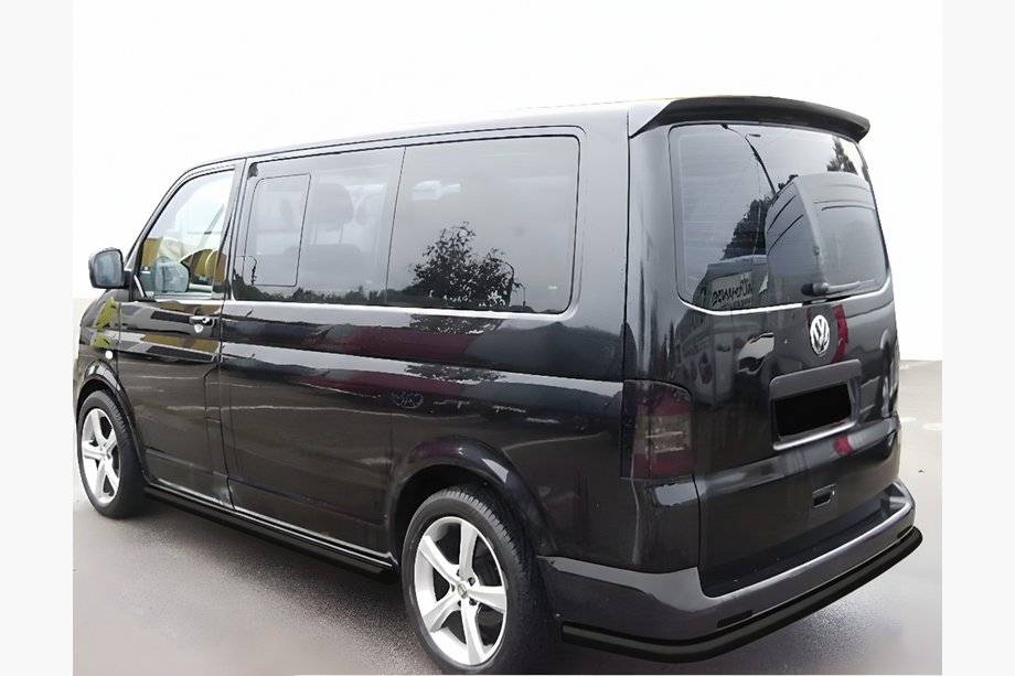 Volkswagen T5 2010-2015 Barra Trasera Esquinera AK005 Negra (Acero Inoxidable) Foto 1