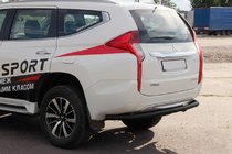 Mitsubishi Pajero Sport 2015- Protector Trasero AK005 Negro (Acero Inoxidable) foto 1
