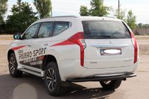 Mitsubishi Pajero Sport 2015- Protector Trasero AK005 Negro (Acero Inoxidable) foto 2