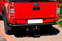 Ford Ranger 2007-2011 Protector Trasero AK005 Negro (Acero Inoxidable) foto 1