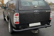 Ford Ranger 2007-2011 Protector Trasero AK005 Negro (Acero Inoxidable) foto 5
