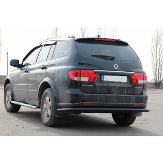 Barra Trasera AK005 Negra (Acero Inoxidable) SsangYong Kyron 2005-2014 foto 2