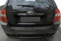 Kia Sportage 2004-2010 Barra Trasera AK005 Negra (Acero Inoxidable) foto 2