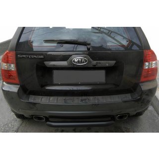 Barra Trasera AK005 Negra (Acero Inoxidable)