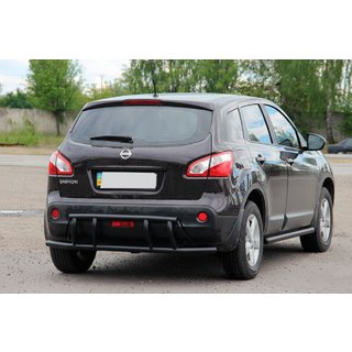 Barra Trasera AK011 Negra (Acero Inoxidable) Nissan Qashqai 2007-2010 foto 2