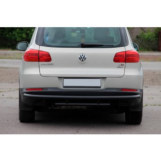 Protector Trasero AK002-2 Negro (Acero Inoxidable) Volkswagen Tiguan 2007-2016 foto 2