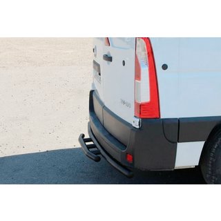 Barra Trasera AK008 Negra (Acero Inoxidable) Opel Movano 2010-2021 foto 1