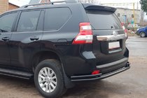 Toyota Land Cruiser Prado 150 2009-2023 Barra Trasera AK005-2 Negra (Acero Inoxidable) foto 3
