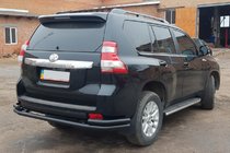 Toyota Land Cruiser Prado 150 2009-2023 Barra Trasera AK005-2 Negra (Acero Inoxidable) foto 4