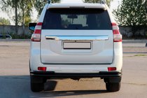 Toyota Land Cruiser Prado 150 2009-2023 Barra Trasera AK005-2 Negra (Acero Inoxidable) foto 7