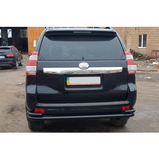 Barra Trasera AK005-2 Negra (Acero Inoxidable) Toyota Land Cruiser Prado 150 2009-2023 foto 2