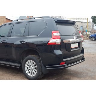 Barra Trasera AK005-2 Negra (Acero Inoxidable) Toyota Land Cruiser Prado 150 2009-2023 foto 3