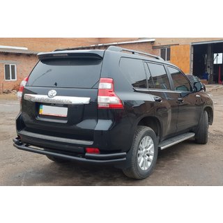 Barra Trasera AK005-2 Negra (Acero Inoxidable) Toyota Land Cruiser Prado 150 2009-2023 foto 4