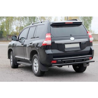Barra Trasera AK002-2v2 Negra (Acero Inoxidable) Toyota Land Cruiser Prado 150 2009-2023 foto 1