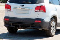 Kia Sorento II XM 2009-2014 Barra Trasera AK002-2 Negra (Acero Inoxidable) foto 1