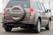Suzuki Grand Vitara 2005-2017 Protector Trasero AK003-2 Negro (Acero Inoxidable) foto 2