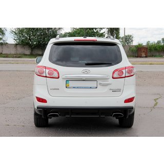 Barra Trasera AK002-2 Negra (Acero Inoxidable) Hyundai Santa Fe 2 2006-2012 foto 1