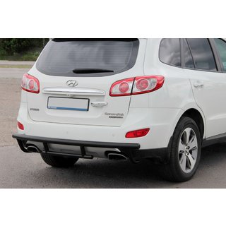 Barra Trasera AK002-2 Negra (Acero Inoxidable) Hyundai Santa Fe 2 2006-2012 foto 2