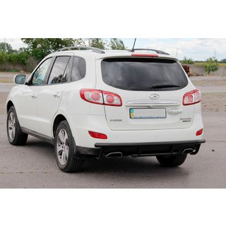 Barra Trasera AK002-2 Negra (Acero Inoxidable) Hyundai Santa Fe 2 2006-2012 foto 3