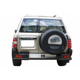 Barra Trasera AK005-1 Negra (Acero Inoxidable)