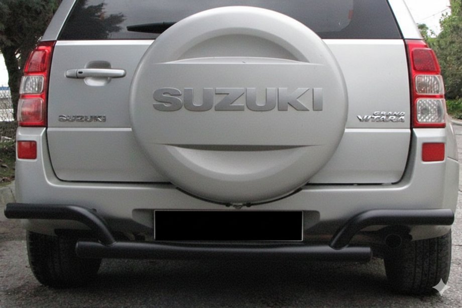 Suzuki Grand Vitara 2005-2017 Protector Trasero AK005-2 Negro (Acero Inoxidable) Foto 1