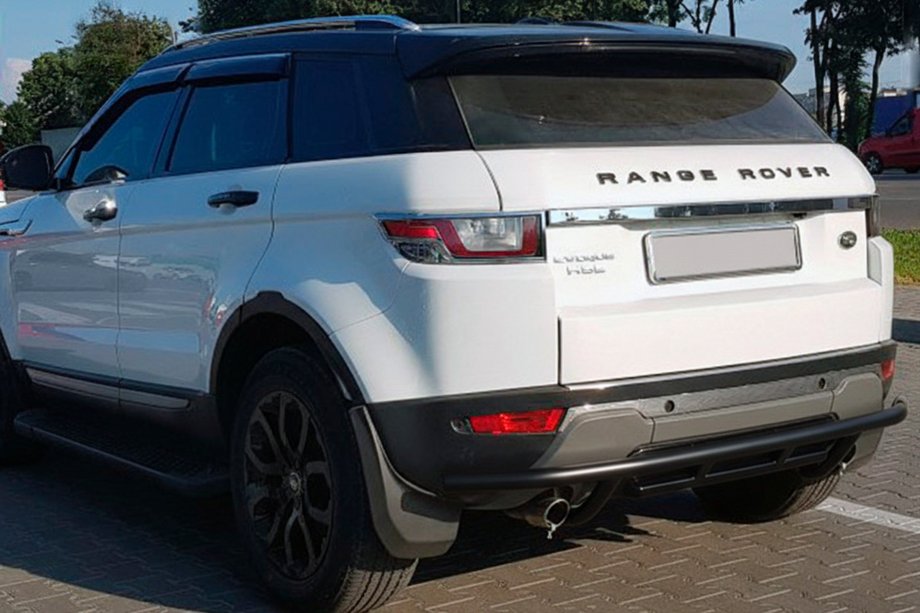 Range Rover Evoque 2012-2018 Protector Trasero AK005-1 Negro (Acero Inoxidable) Image
