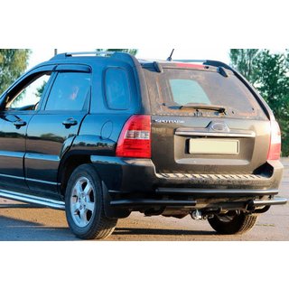 Barra Trasera AK007 Negra (Acero Inoxidable) foto 1