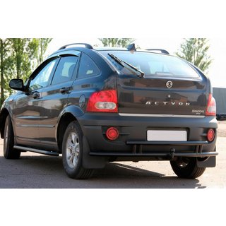 Protector Trasero AK005-2 Negro (Acero Inoxidable) SsangYong Action 2005-2018 foto 1