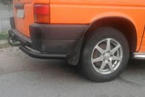 Volkswagen T4 Transporter 1990-2003 Barra Trasera AK003-2 Negra (Acero Inoxidable) foto 2