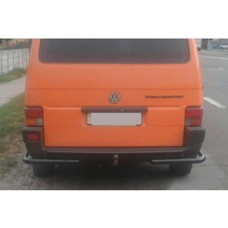 Barra Trasera AK003-2 Negra (Acero Inoxidable) Volkswagen T4 Caravelle/Multivan 1990–2003 foto 1