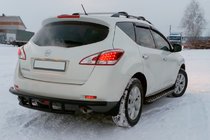 Nissan Murano 2008-2014 Barra Trasera AK Black (Acero Inoxidable) foto 1