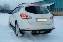 Nissan Murano 2008-2014 Barra Trasera AK Black (Acero Inoxidable) foto 2