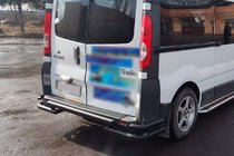 Renault Trafic 2001–2015 Protector Trasero AK-Special Black (Acero Inoxidable) foto 3