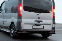Renault Trafic 2001–2015 Protector Trasero AK-Special Black (Acero Inoxidable) foto 7