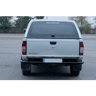 Protector Trasero AK004 Negro (Acero Inoxidable) Nissan NP300 1999-2015 foto 2