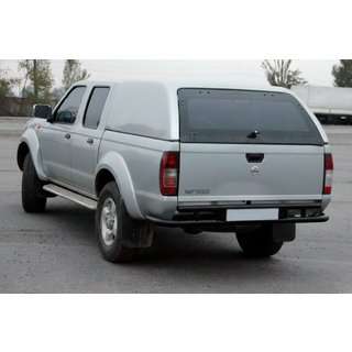 Protector Trasero AK004 Negro (Acero Inoxidable) Nissan NP300 1999-2015 foto 1