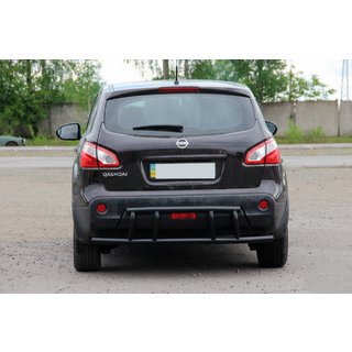 Barra Trasera AK011 Negra (Acero Inoxidable) Nissan Qashqai 2010-2014 foto 1