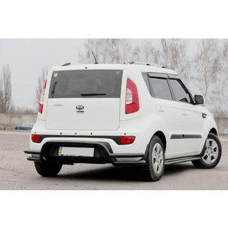 Protector Trasero AK007-2 Negro (Acero Inoxidable) Kia Soul II 2013-2018 foto 3