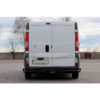 Protector Trasero AK003-Plus-2 Negro (Acero Inoxidable) Renault Trafic 2001–2015 foto 2