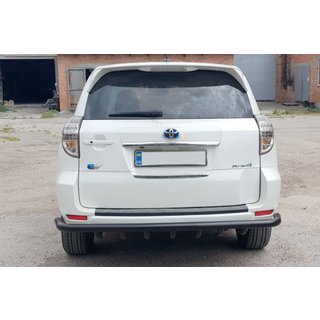 Barra de protección trasera AK005-15 Black (solo para EV, 2 uds., acero inoxidable) Toyota Rav 4 2006-2013 foto 2