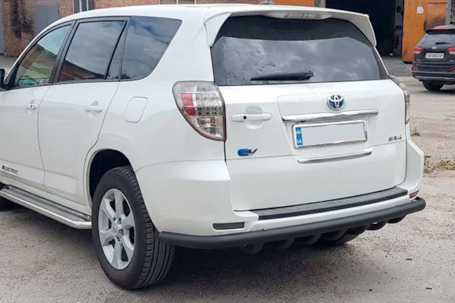 Toyota Rav 4 2006-2013 Barra de protección trasera AK005-15 Black (solo para EV, 2 uds., acero inoxidable) Foto 3
