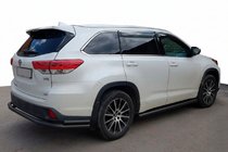 Toyota Highlander 2013-2019 Protector Trasero AK005-2 Negro (2 uds., Acero Inoxidable) foto 1